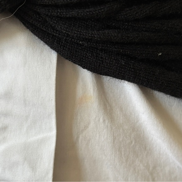 Veronica Beard Phoebe Black White Mixed Media Wool Button Up Sweater Top Size XS - Picture 10 of 12